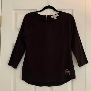 Michael Kors Black Knit Top